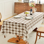 Oubonun Floral Cloth Tablecloths for Rectangle Tables ,Lattice Coffee