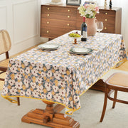 Oubonun Floral Cloth Tablecloths for Rectangle Tables ,Yellow
