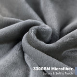 Leeden Ultra Soft Fleece Blanket Throw/Travel Size All Season Flannel Microfiber Throw Blankets for Couch Sofa Bed Thick Warm Fuzzy Plush Anti-Static Lightweight (Dark Grey,50"x 61")