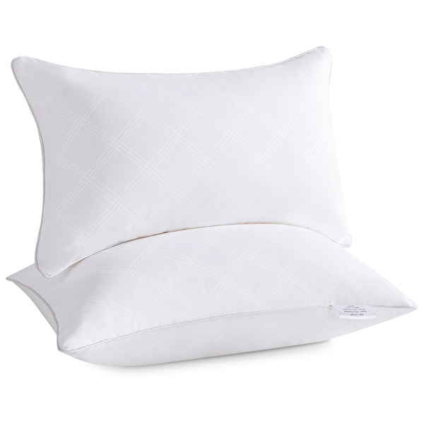 Oubonun Pillow Inserts (Set of 2), Rectangle Square Interior Sofa Pillow Insert Pair, White Decorative Lumbar Pillow for Bed Couch Living Room
