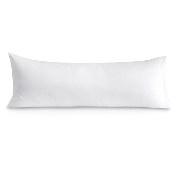 Atarashi 100% Cotton Body Pillowcase, 800 Thread Count 21x54, Soft and Breathable, Premium Hotel Body Pillow Cover for All Seasons, White