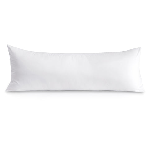 Atarashi 100% Cotton Body Pillowcase, 800 Thread Count 21x54, Soft and Breathable, Premium Hotel Body Pillow Cover for All Seasons, White