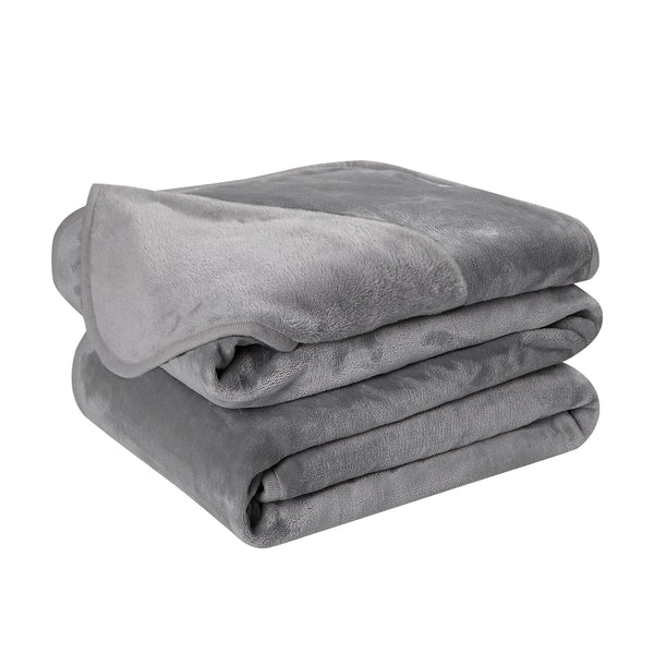 Atarashi 100% Cotton Blanket Queen Size for Bed, Anti-Static Fuzzy Soft Microfiber Bed Blanket (90x90 Inch)