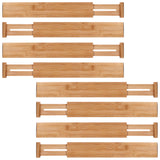 LEEDEN Drawer Dividers, 8 Pack Expandable Drawer Organizer, Foldable Closet Organizers and Storage, Drawer Dividers for Kitchen, Bedroom, Bathroom, Dresser and Office
