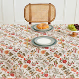 Oubonun Floral Cloth Tablecloths for Rectangle Tables ,Red