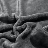 Leeden Ultra Soft Fleece Blanket Throw/Travel Size All Season Flannel Microfiber Throw Blankets for Couch Sofa Bed Thick Warm Fuzzy Plush Anti-Static Lightweight (Dark Grey,50"x 61")