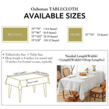 Leeden Cotton Linen Square Tablecloth - Wrinkle Resistant & Waterproof - Machine Washable Table Cloth with Tassels for Kitchen & Dining, 55''x55'', 4 Seats, Grey