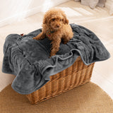 Leeden Ultra Soft Fleece Blanket Throw/Travel Size All Season Flannel Microfiber Throw Blankets for Couch Sofa Bed Thick Warm Fuzzy Plush Anti-Static Lightweight (Dark Grey,50"x 61")