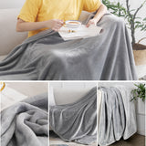 Atarashi 100% Cotton Blanket Queen Size for Bed, Anti-Static Fuzzy Soft Microfiber Bed Blanket (90x90 Inch)