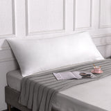 Oubonun 100% Cotton Body Pillowcase - 800 Thread Count/21x54, Moisture Absorbent and Breathable, Premium Hotel Body Pillow Cover for All Seasons, White