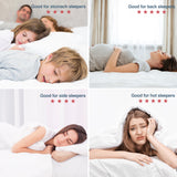 Leeden Mattress Pad Queen Size, Cooling and Breathable Stretches up 8-21" Deep Pocket, Bamboo Charcoal Infused, White
