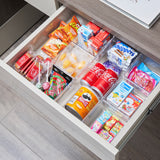 Leeden Clear Drawer Organizer, Drawer Divider Tray for Desk Shallow Cosmetic Organizer, Clear Plastic Storage Trays for Dressing Table,Bathroom (12.99“Lx8.98"W 2.32” Height, 2 Packs)