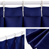 Leeden Blackout Window Curtains - Thermal Insulated, Energy Efficient Window Curtains, Room Darkening, 52" x 84", 2-Panel Set, Navy Blue