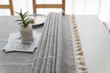 Oubonun Rustic Lattice Tablecloth, Grey